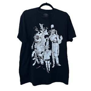 My Hero Academia Vanguard Action Squad Black Graphic T-Shirt Short Sleeve Size L